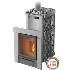 Костер-Сетка 21 РЕЛАКС Дровяная печь, каминная дверца со стеклом 346х322