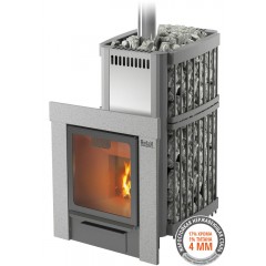 Костер-Сетка 28 РЕЛАКС Дровяная печь, каминная дверца со стеклом 346х322