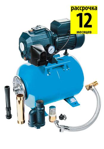 UNIPUMP AUTO DP-750 Станция автоматического водоснабжения 24л. (гидрофор) с внешним эжектором, корпус - чугун
